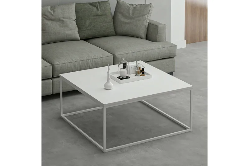 Loni Soffbord 90 cm - Vit - Möbler - Bord & matgrupp - Soffbord