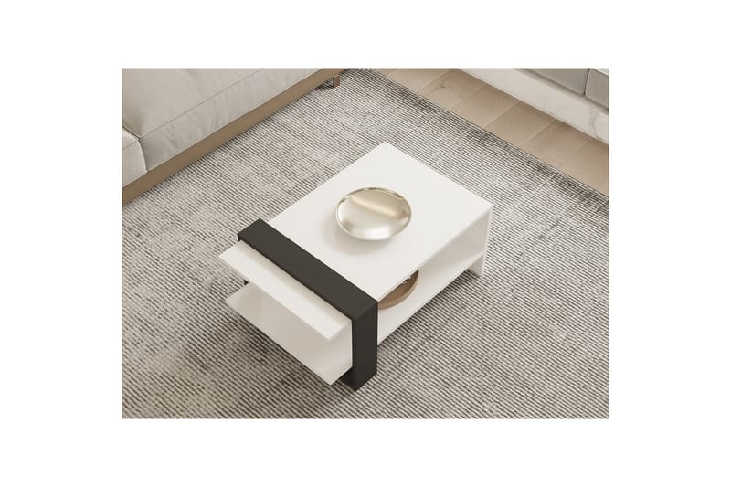 Lorva Soffbord 80 cm - Antracit/Vit - Möbler - Bord & matgrupp - Soffbord