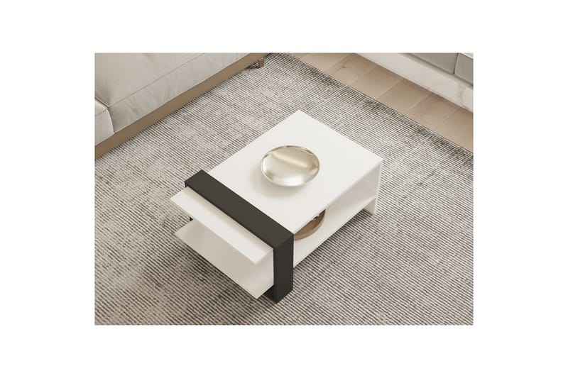 Lorva Soffbord 80 cm - Antracit/Vit - Möbler - Bord & matgrupp - Soffbord