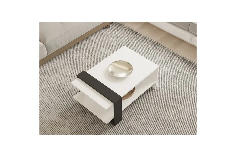 Lorva Soffbord 80 cm - Antracit/Vit - Möbler - Bord & matgrupp - Soffbord