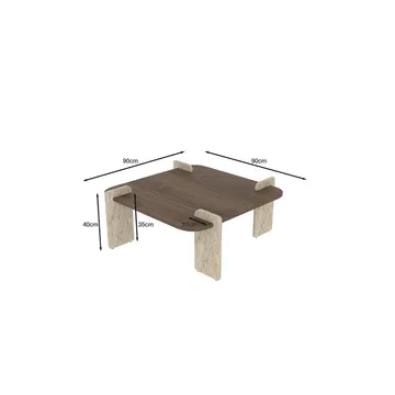 Lorvenor Soffbord 90 cm - Mörkbrun - Möbler - Bord & matgrupp - Soffbord