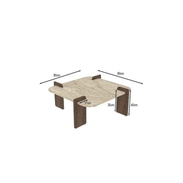 Lorvenor Soffbord 90 cm - Mörkbrun - Möbler - Bord & matgrupp - Soffbord