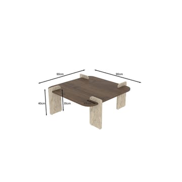 Lorvenor Soffbord 90 cm - Mörkbrun - Möbler - Bord & matgrupp - Soffbord