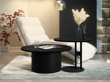 Lorvyn Satsbord rund 58/75 cm - Svart - Möbler - Bord & matgrupp - Soffbord