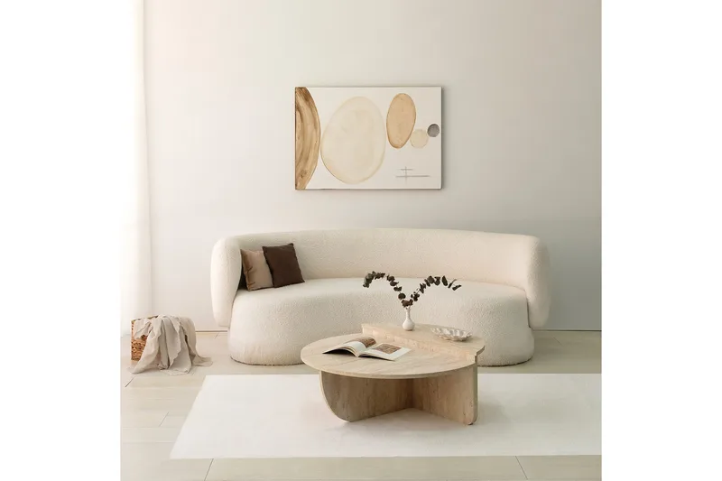 Louvrall Soffbord 90 cm - Beige - Möbler - Bord & matgrupp - Soffbord