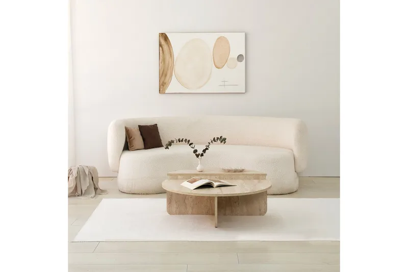 Louvrall Soffbord 90 cm - Beige - Möbler - Bord & matgrupp - Soffbord