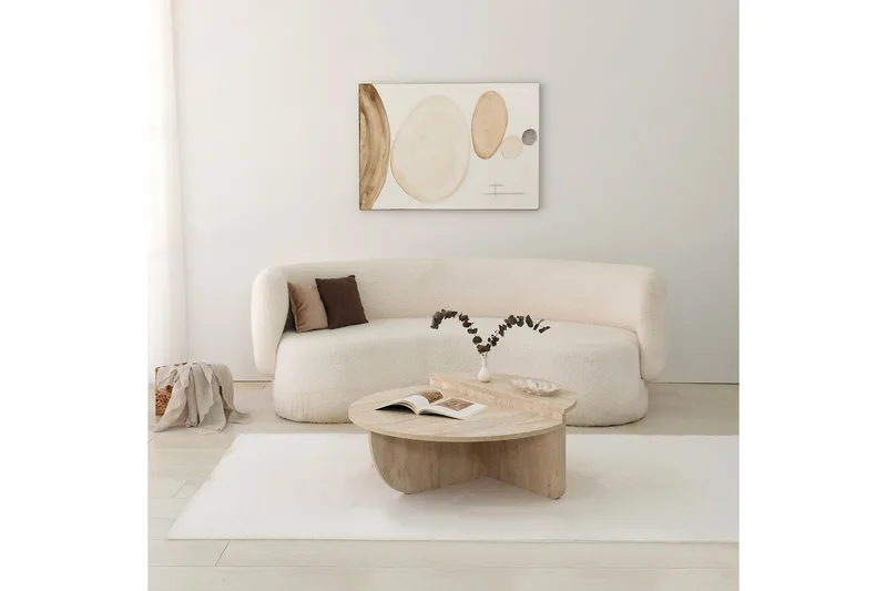 Louvrall Soffbord 90 cm - Beige - Möbler - Bord & matgrupp - Soffbord