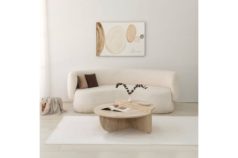 Louvrall Soffbord 90 cm - Beige - Möbler - Bord & matgrupp - Soffbord