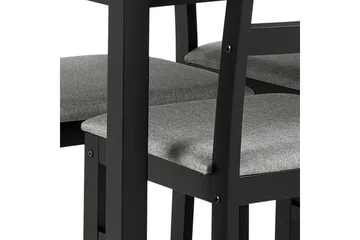 Lumino Matgrupp 110 cm + 4 st Matstolar - Svart - Möbler - Bord & matgrupp - Matgrupp