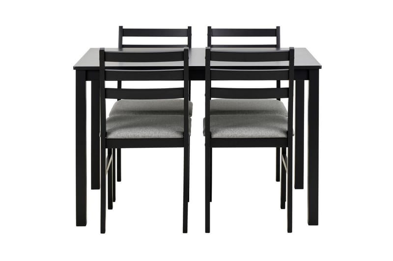 Lumino Matgrupp 110 cm + 4 st Matstolar - Svart - Möbler - Bord & matgrupp - Matgrupp