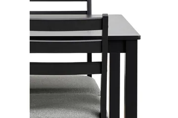 Lumino Matgrupp 110 cm + 4 st Matstolar - Svart - Möbler - Bord & matgrupp - Matgrupp