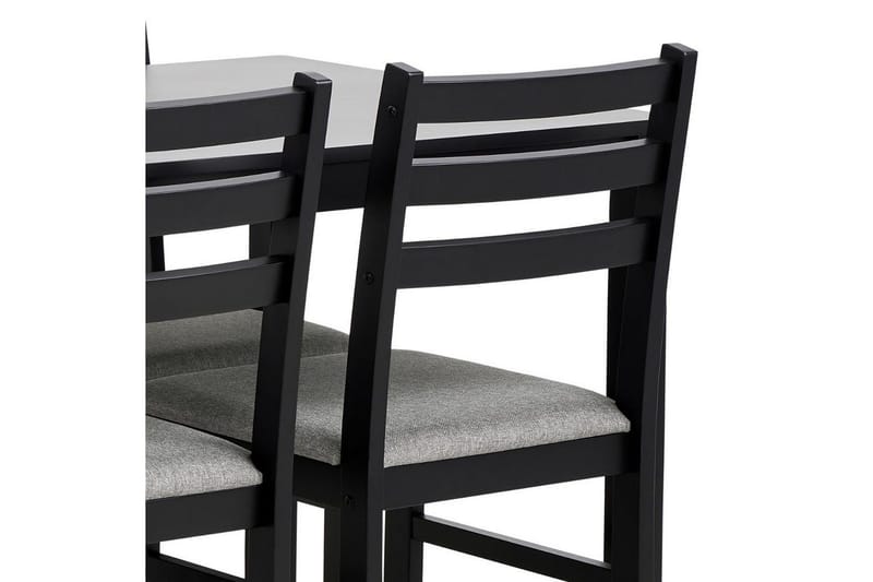 Lumino Matgrupp 110 cm + 4 st Matstolar - Svart - Möbler - Bord & matgrupp - Matgrupp