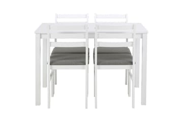 Lumino Matgrupp 110 cm + 4 st Matstolar - Vit - Möbler - Bord & matgrupp - Matgrupp