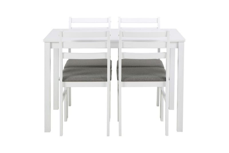Lumino Matgrupp 110 cm + 4 st Matstolar - Vit - Möbler - Bord & matgrupp - Matgrupp