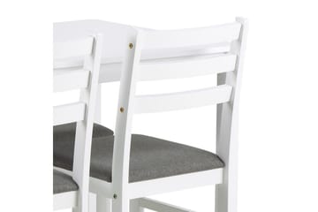 Lumino Matgrupp 110 cm + 4 st Matstolar - Vit - Möbler - Bord & matgrupp - Matgrupp