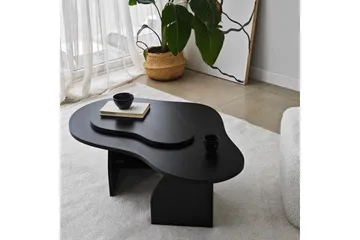 Lunor Asymmetriskt Soffbord 96 cm i Trä - Svart - Möbler - Bord & matgrupp - Soffbord