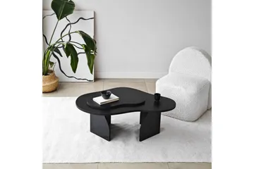 Lunor Asymmetriskt Soffbord 96 cm i Trä - Svart - Möbler - Bord & matgrupp - Soffbord