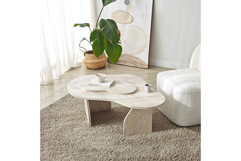 Lunor Soffbord 105 cm - Beige - Möbler - Bord & matgrupp - Soffbord