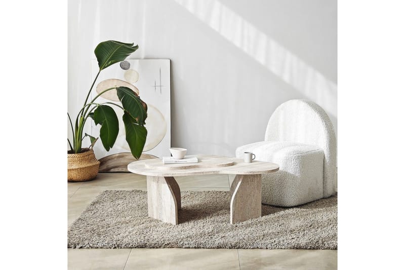 Lunor Soffbord 105 cm - Beige - Möbler - Bord & matgrupp - Soffbord