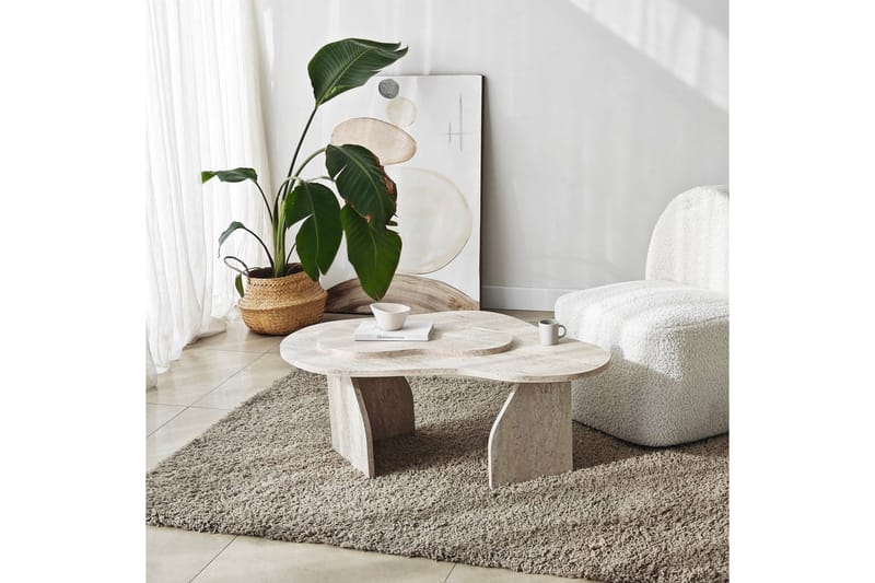 Lunor Soffbord 105 cm - Beige - Möbler - Bord & matgrupp - Soffbord