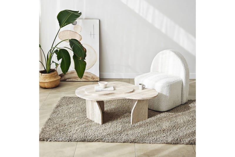 Lunor Soffbord 105 cm - Beige - Möbler - Bord & matgrupp - Soffbord