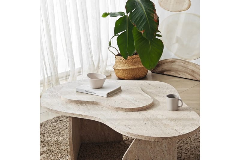 Lunor Soffbord 105 cm - Beige - Möbler - Bord & matgrupp - Soffbord