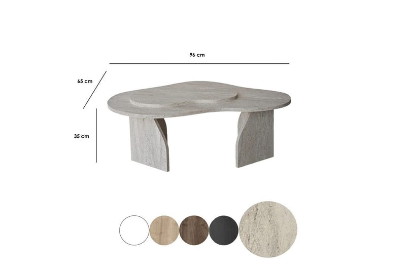 Lunor Soffbord 105 cm - Beige - Möbler - Bord & matgrupp - Soffbord