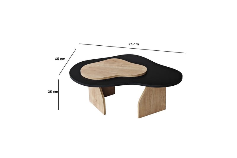 Lunor Soffbord 105 cm - Svart - Möbler - Bord & matgrupp - Soffbord