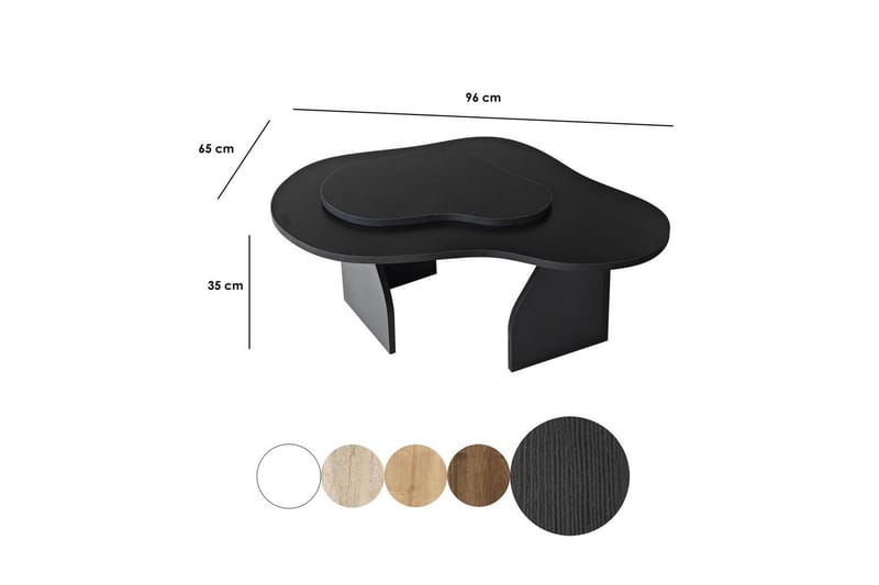 Lunor Soffbord 105 cm - Svart - Möbler - Bord & matgrupp - Soffbord