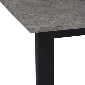 Luton Matbord 160x90 cm - Betonggrå och svart - Möbler - Bord & matgrupp - Matbord & köksbord