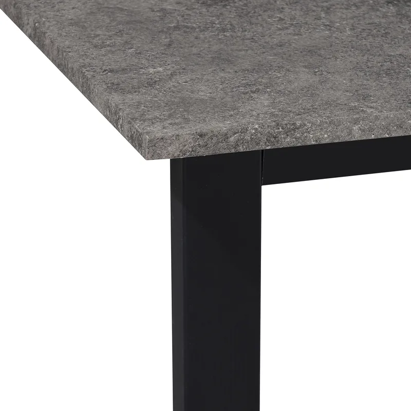 Luton Matbord 160x90 cm - Betonggrå och svart - Möbler - Bord & matgrupp - Matbord & köksbord