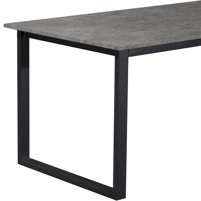 Luton Matbord 160x90 cm - Betonggrå och svart - Möbler - Bord & matgrupp - Matbord & köksbord