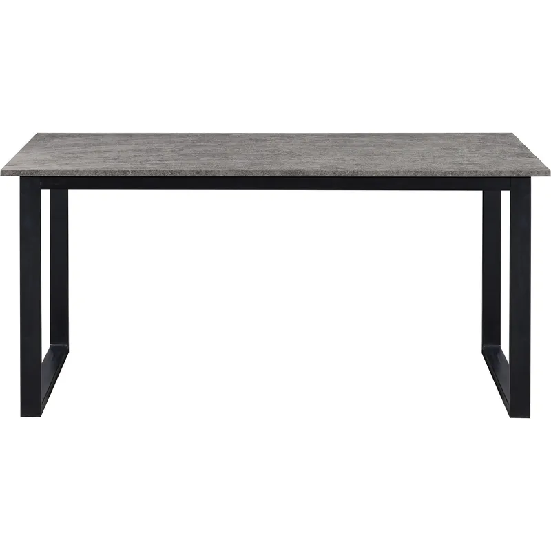 Luton Matbord 160x90 cm - Betonggrå och svart - Möbler - Bord & matgrupp - Matbord & köksbord