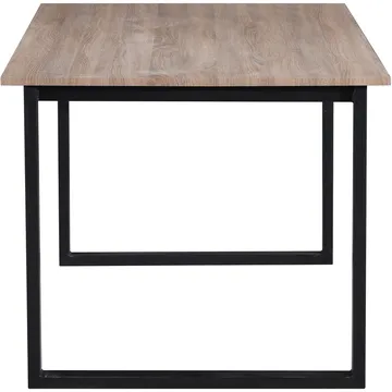 Luton Matbord 160x90 cm - Ek och svart - Möbler - Bord & matgrupp - Matbord & köksbord