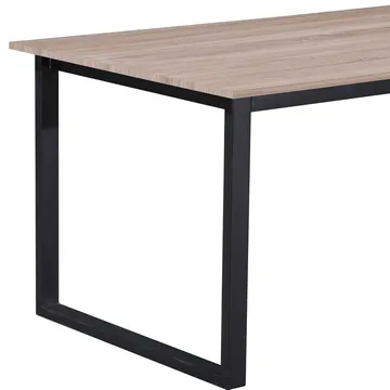 Luton Matbord 160x90 cm - Ek och svart - Möbler - Bord & matgrupp - Matbord & köksbord