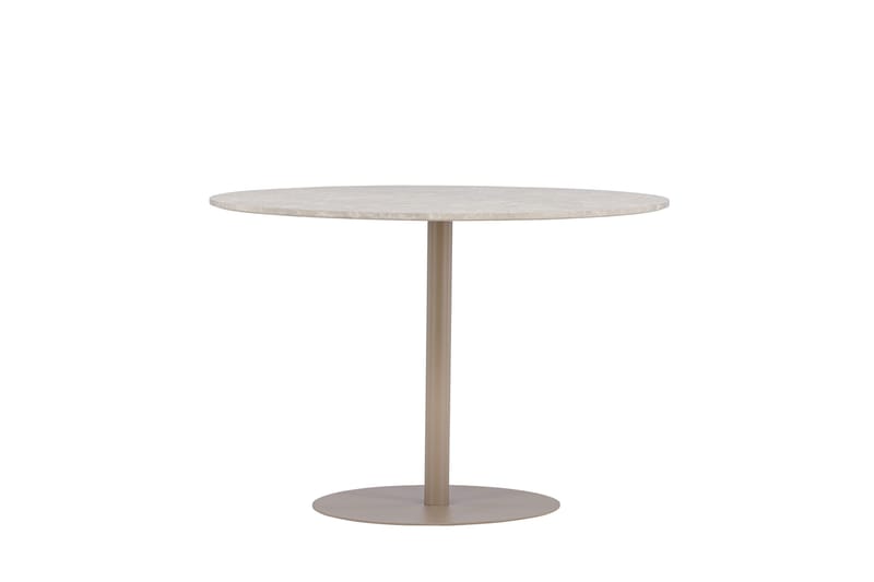Lycke Runt Matbord 110 cm med Marmorutseende - Beige - Möbler - Bord & matgrupp - Marmorbord