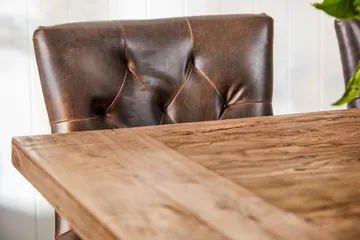 Lyon Förlängningsbar Matgrupp 200 cm med 6 Tuva Stol - Natur / Brun - Möbler - Bord & matgrupp - Matgrupp