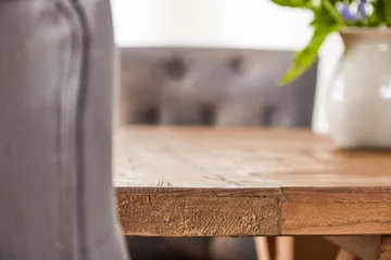 Lyon Förlängningsbar Matgrupp 200 cm med 6 Viktoria Stol - Natur/Grå/Vit - Möbler - Bord & matgrupp - Matgrupp