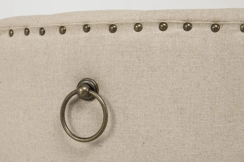 Lyon Matgrupp Ø150 cm Rund med 4 st Viktoria Stolar - Vintage Natur/Vit/Beige - Möbler - Bord & matgrupp - Matgrupp