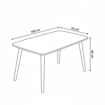 Lyvenn Soffbord 100 cm Rektangulär - Vit - Möbler - Bord & matgrupp - Soffbord