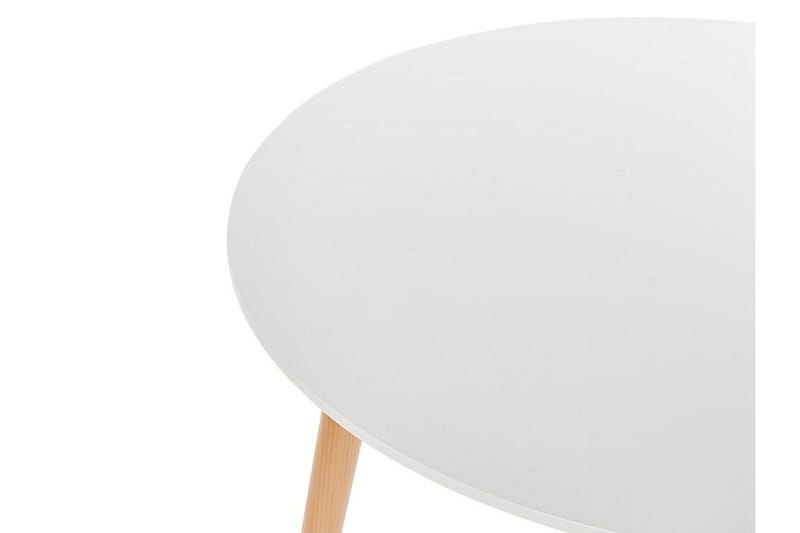 Magog Matbord 80 cm Rund - Vit/Ljusbrun - Möbler - Bord & matgrupp - Matbord & köksbord