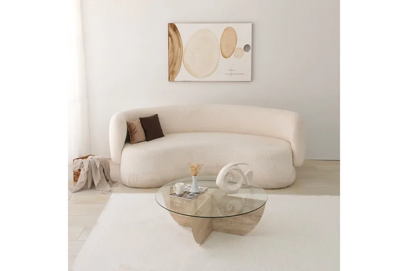 Makhan Soffbord 90 cm - Beige - Möbler - Bord & matgrupp - Soffbord