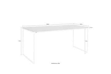 Mali Rektangulärt Matbord 180 cm i Trä med Ekutseende - Vit|Beige - Möbler - Bord & matgrupp - Matbord & köksbord