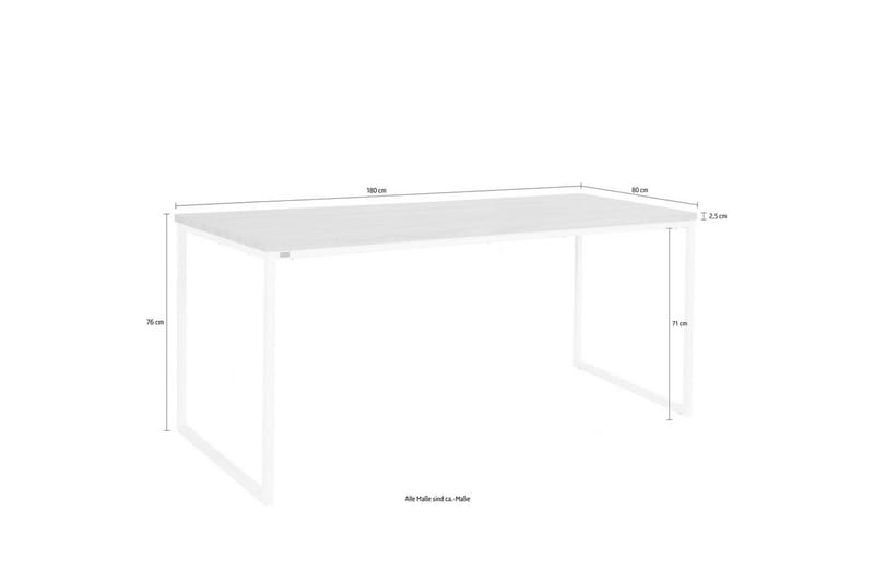 Mali Rektangulärt Matbord 180 cm i Trä med Ekutseende - Vit|Beige - Möbler - Bord & matgrupp - Matbord & köksbord