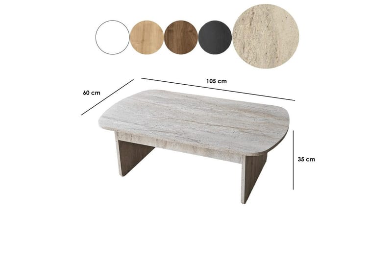 Malo Soffbord 105 cm - Beige - Möbler - Bord & matgrupp - Soffbord