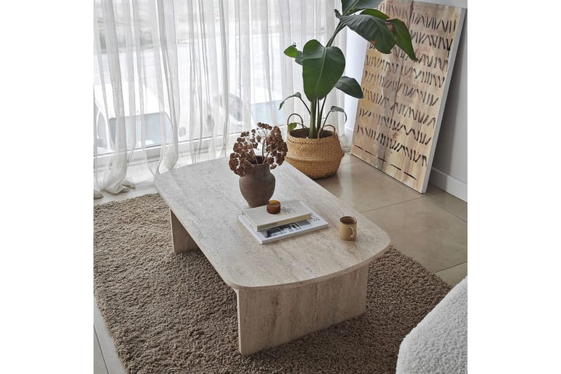 Malo Soffbord 105 cm - Beige - Möbler - Bord & matgrupp - Soffbord