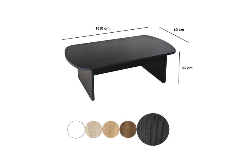 Malo Soffbord 105 cm - Svart - Möbler - Bord & matgrupp - Soffbord