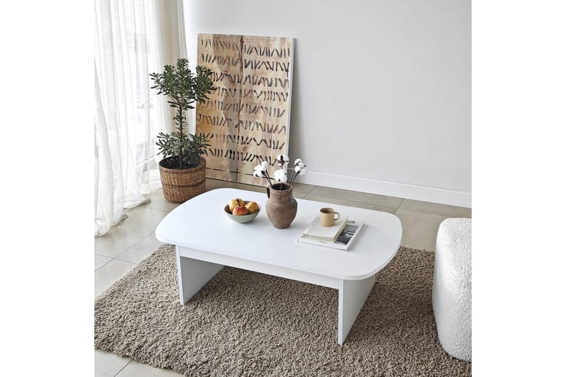 Malo Soffbord 105 cm - Vit - Möbler - Bord & matgrupp - Soffbord