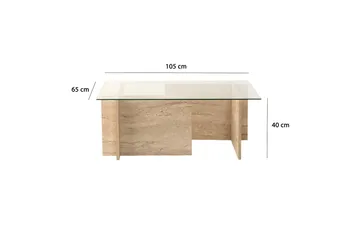 Malpani Soffbord 105 cm - Beige - Möbler - Bord & matgrupp - Soffbord