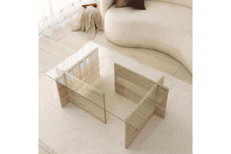 Malpani Soffbord 105 cm - Beige - Möbler - Bord & matgrupp - Soffbord